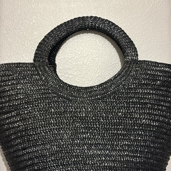 Ysatis de Givenchy Straw Raffia Beach Tote Bag - Picture 2 of 7